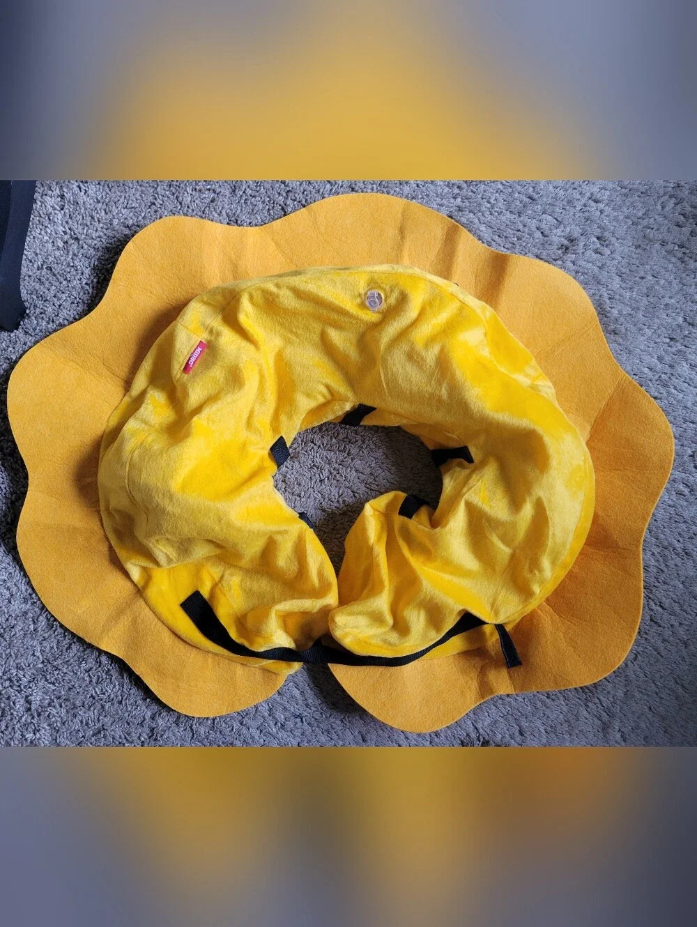 Midog Yellow Lion Mane Inflatable Cone For Recovery XL